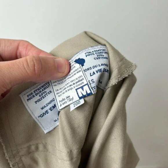 Tilley endurables utility high waisted front buttons skirt vintage tan color - Picture 13 of 13